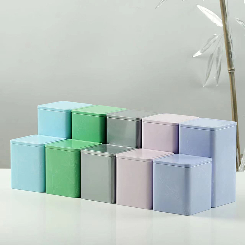 square tea box