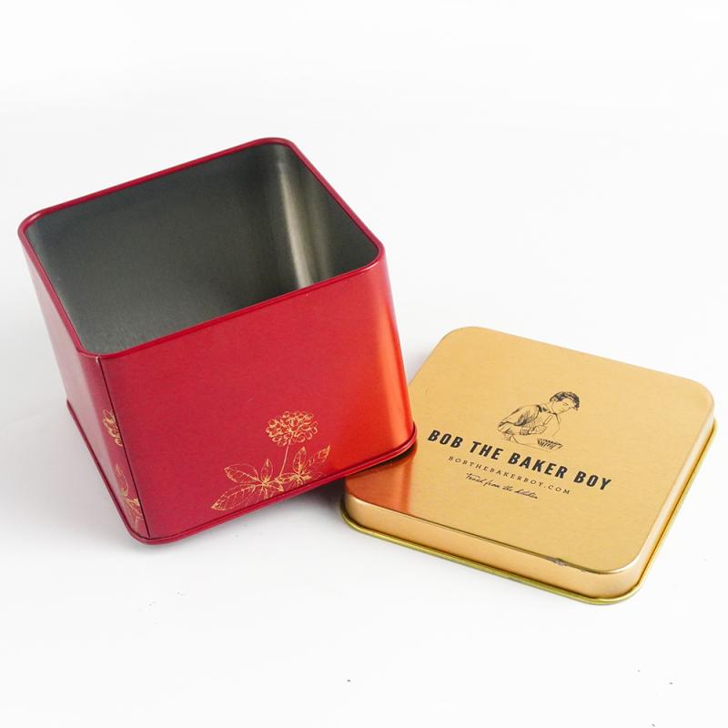 Cheap Tin Food Packaging Supplier -Decorative Square Tea tin can TTB-007 – Jiayi detail pictures