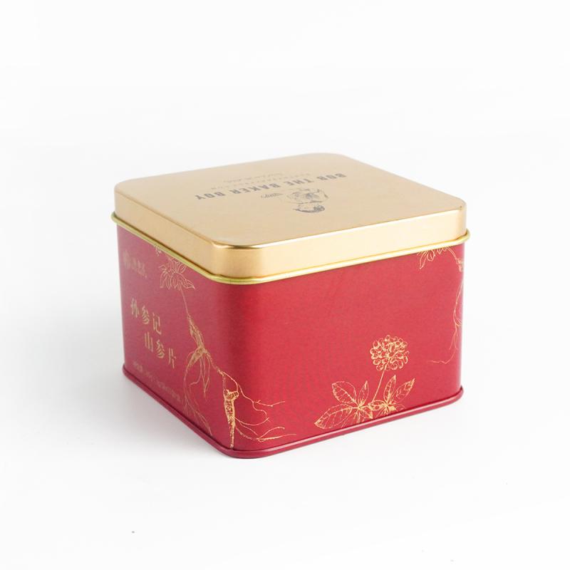 Cheap Tin Food Packaging Supplier -Decorative Square Tea tin can TTB-007 – Jiayi detail pictures