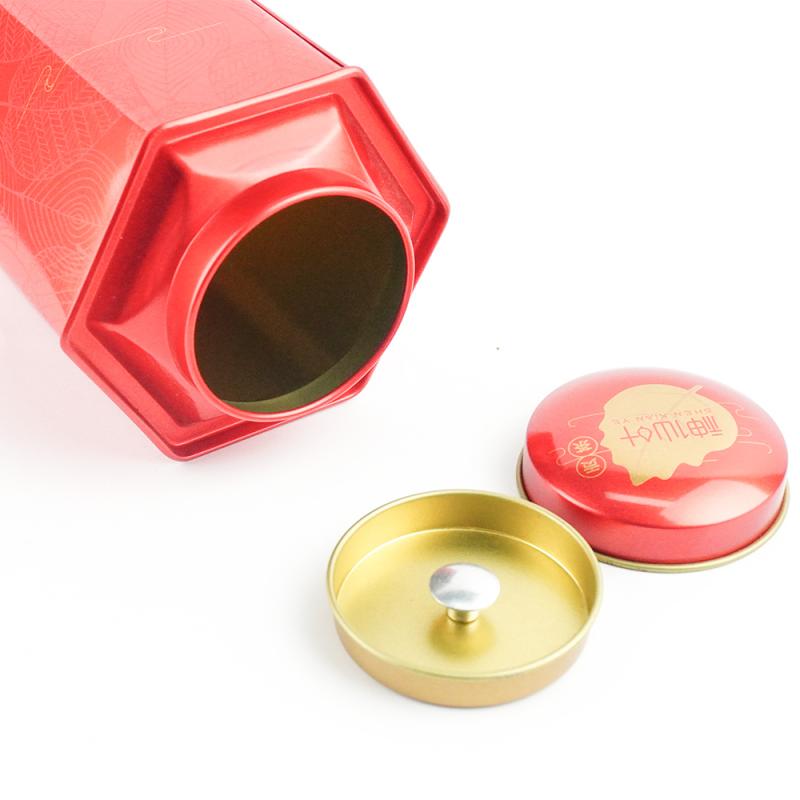 OEM China Plastic Can Manufacturer -High Quality Double Lid Tea tin can TTC-009 – Jiayi detail pictures