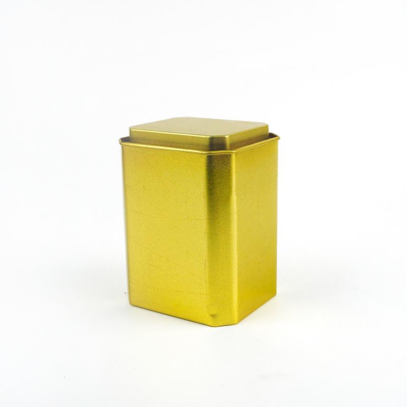 Large Gold Metallic Tea Box TTB-020